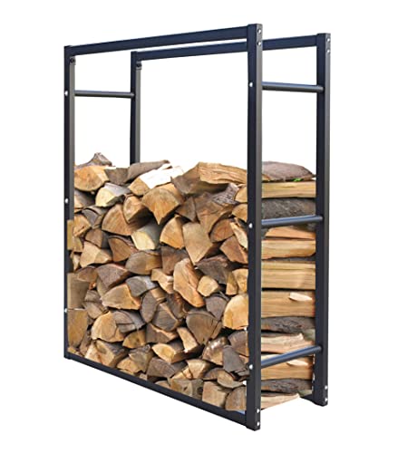Suporte de Madeira QUICKSTAR (Madeira - 90x25x90cm) Quick-Star GmbH - Móveis de exterior - 90x25x90cm, exterior, interior, aço antracite