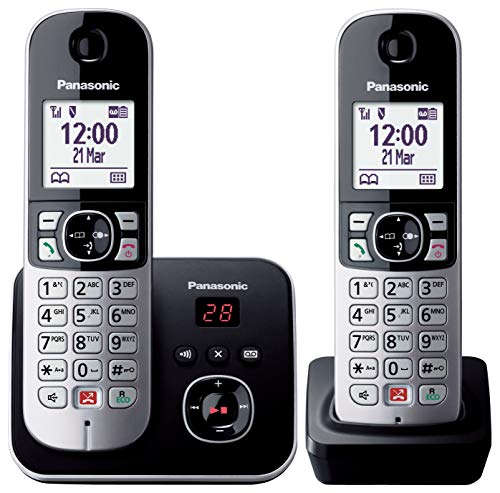 Telefone sem fio PANASONIC KX-TG6862 Preto Panasonic - Telefones sem fio - sem fio, PANASONIC, preto