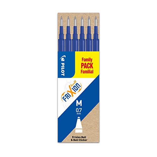 Pilot Frixion Ball Borracha Azul 3 peça(s) Multi cor Pilot - Tinta e recargas de caneta - tinta à base de água, eliminável, thermosensitive, 3 unidades