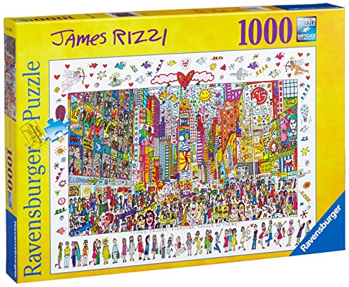 Puzzle 2D JAMES RIZZI Times Square (1000 peças) Ravensburger - Quebra-cabeças de encaixar - puzzle, 2d, james rizzi, Times Square, 1000 peças