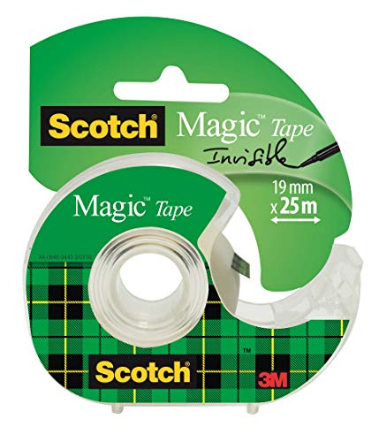 Fita Adesiva SCOTCH Magic 19 Mm X 25 M Transparente Scotch - Dispensadores de fita - 19 mm, 2,5 m, transparente, durável