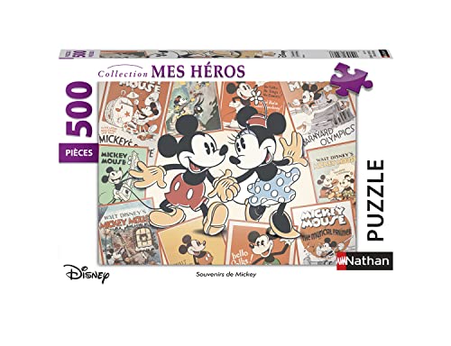Puzzle NATHAN Desenhos Animados (Idade Mínima Recomendada: 6 anos - 500 Peças) NATHAN - Quebra-cabeças de encaixar - madeira, 500 peças, desenhos animados, 6 anos