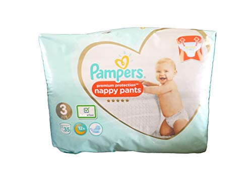 Fraldas Higiénicas PAMPERS Premium Protection T3 (35 Un) Pampers - Fraldas - absorventes, duráveis, capa higiénica, microabsorve