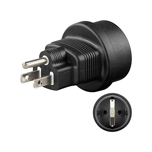 Adaptador MICROCONNECT PETRAVEL3 (Ferroviário) Goobay - Carregadores de bateria de uso geral - adaptador, microconnect, petra travel3, ferroviário, conetor male/female, preto