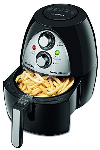 Fritadeira a Ar Quente MONDIAL NAF03I (1500 W - 3.2 L) Mondial - Fritadeiras - 1500 w, 3.2 l, fritadeira a ar quente