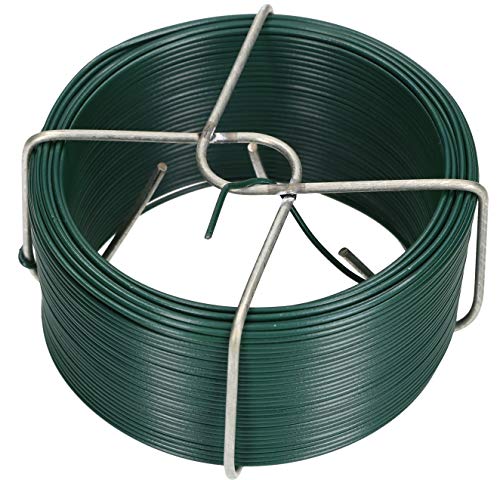 Rolo de Arame Plastificado KOTARBAU Verde (1.2 mm - 50 m) KOTARBAU - Gaiolas e suportes para plantas - 1-2 mm, 50 m, pvc, verde