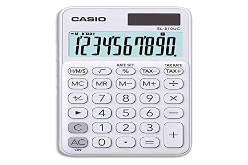 Caso Sl-310Uc-We Bolsa Calculadora Básico Branco Calculadora Casio - Calculadoras básicas - calculadora básica, bolso, visor lcd, 10 dígitos