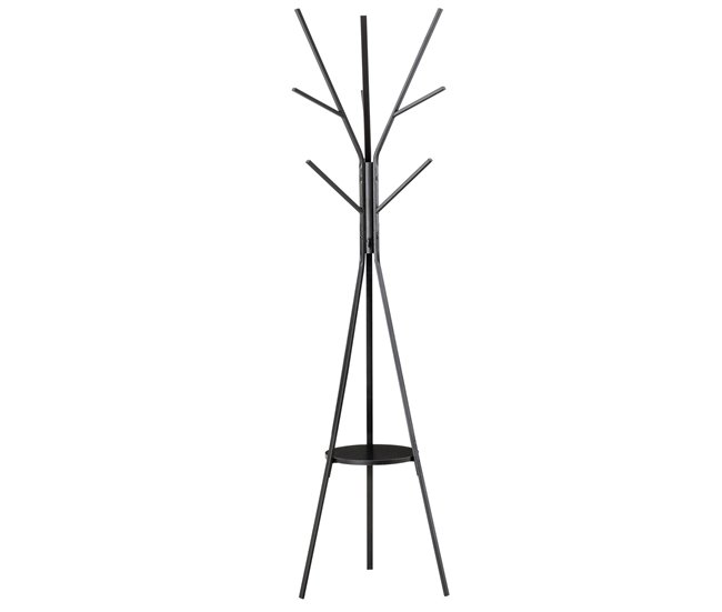 Cabide de Roupa HOMCOM | 45 x 45 x 180 cm - Preto HOMCOM - Cabides para casacos e chapéus - 45x45x180 cm, preto