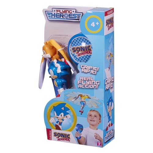 Figura de Ação SONIC THE HEDGEHOG Flying Heroes (Idade Mínima Recomendada: 4 anos) Bandai rojo - Brinquedos - Sonic, 3 metros, 2 personagens, disparador
