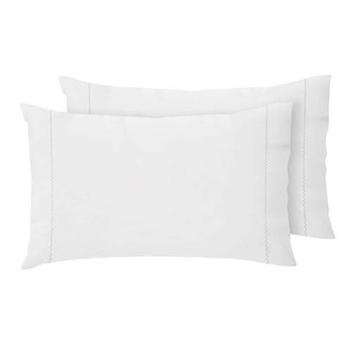 Capa de Almofada PURA 100% Algodão Tipo Saco com Abertura - 50X80 Cm - Branco Model Toronto Giovanni Dolcinotti - Roupa de cama e cama - algodão, seda, hipoalergénico, lavável