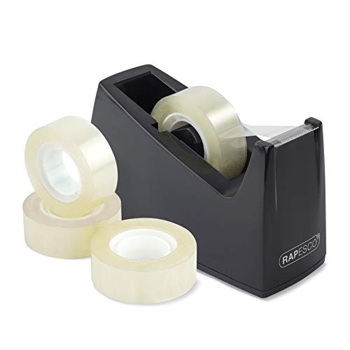 Dispensador de Fita Adesiva RAPESCO 1619 Rapesco - Dispensadores de fita - preto, plástico, dispensador