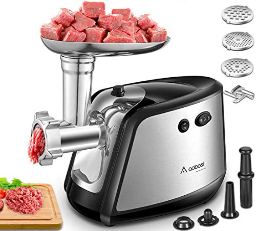 Máquina de Picar Carne AOBOSI 3 em 1 (1200 W) Aobosi - Moedores de alimentos - picar carne, 1200 W, 3 em 1