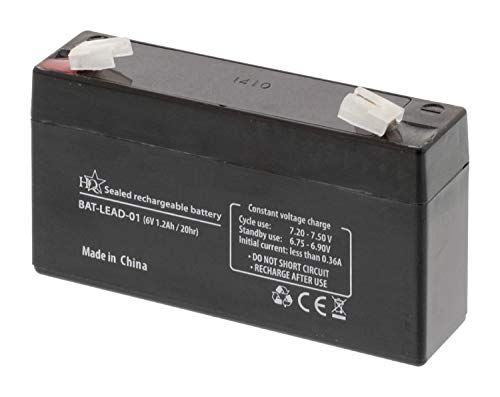 Bateria Recarregável HP HQ Batteria Acido Plumbo 6V 1,2Ah HQ - Baterias - recarregável, 6v, 1.2ah, acido plombo
