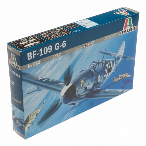 Modelo de Avião ITALERI Messerschmitt Bf-109G-6 Italeri - Kits de modelos em escala - messerschmitt, bf-109g-6, azul escuro, branco