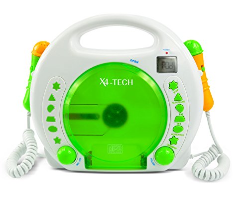 Leitor de CD X4-Tech Bobby Joey (Verde - MP3) X4-TECH - Sistemas de karaokê - leitor cd, mp3, verde