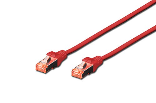 Cabo de Rede DIGITUS (RJ45 - 1 m - Vermelho) Digitus - Cabos de rede - rj45, 1m, blindado
