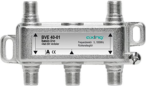 Multiplicador de Rede AXING BVE 40-01 em Cinzento Axing - Divisores e comutadores de áudio e vídeo - multiplicador, rede, cinzento