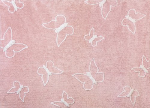 Tapete ARATEXIL Mariposa (Algodão - Rosa - 120 x 160 cm) Aratextil - Tapetes - algodão, rosa, 120x160 cm
