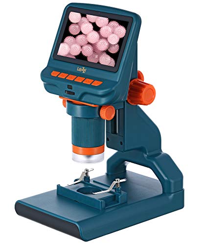 Microscópio LEVENHUK Labzz DM200 LED + Camera Levenhuk - Microscópios - microscópio digital, 12 Mpx, vídeo Full HD, tela lcd