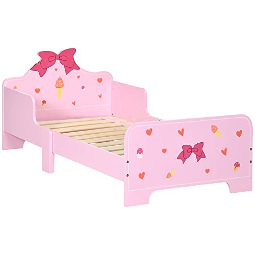 Cama Infantil Zonekiz | Rosa | Madeira | 143x74x59 cm zonekiz - Camas e estruturas de cama - rosa, madeira, 143x74x59 cm