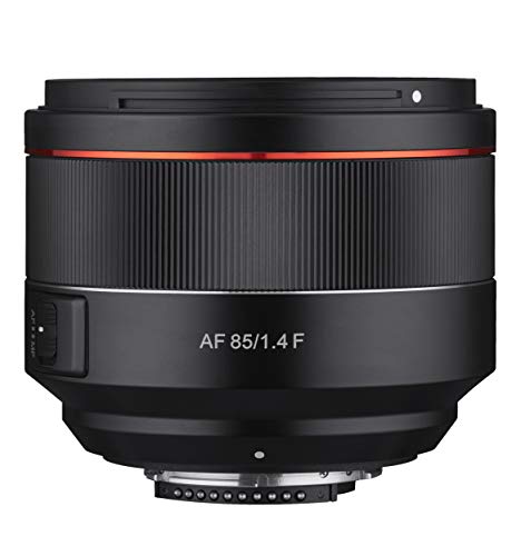Objetiva Samyang AF 85mm F1.4 para Nikon F Preto Samyang - Lentes de câmera - telefoto, abertura 1.4, distância mínima 0.85m