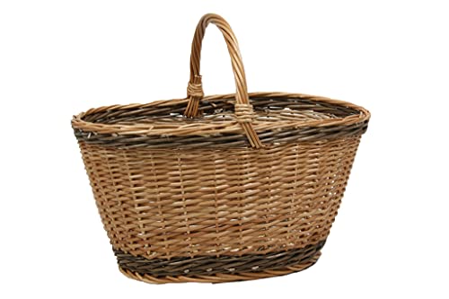 Cesto de Jardim de Mimbres 47X32X25 Cm MIMBRE NATURAL - Cozinha & sala de jantar - 47x32x25 cm, mimbre, capacidade grande, recolha cogumelos