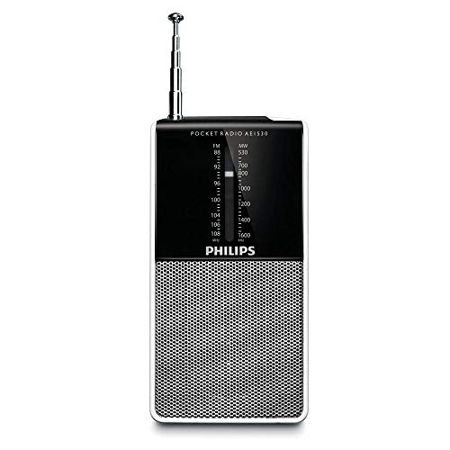 Rádio PHILIPS AE1530 (Preto - Digital - FM - Pilhas) Philips - Áudio - digital, am/fm, 10 prgramas memorizáveis, display LED, entrada auxiliar