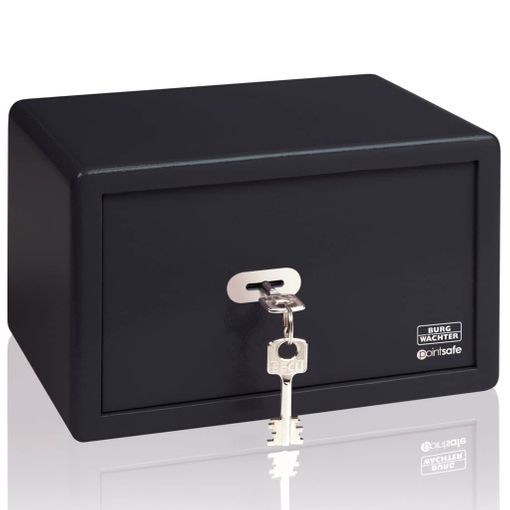 Caixa para chaves WENKO Pointsafe Preto Burg Wächter - Cofres de segurança - 1 l, fecho com combinação, preto, aço