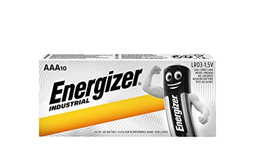 Pilhas Não Recarregáveis HOLDENERGIZER Industrial Alcalino AAA/LR03 (10 unidades) Hold. Energizer - Baterias - 1000 mAh, 1,5 V, aaa lr03, alcalino