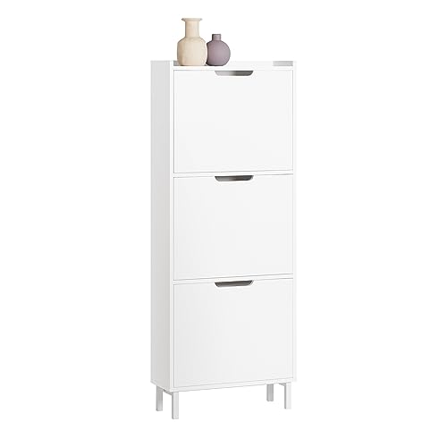 Sapateira SOBUY FSR151-H-W (Bambú - 50 x 129 x 19 cm) sobuy - Organizadores e sapateiras - bambu, 50x129x19cm