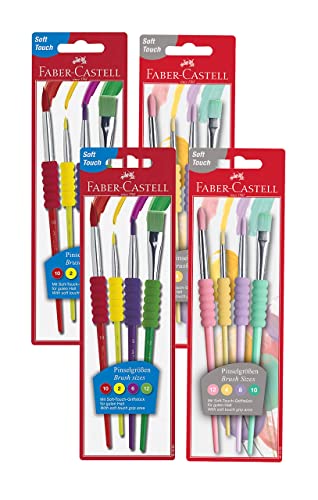 Conjunto de Pincéis FABER-CASTELL Soft Pastels Faber-Castell - Ferramentas de medição e marcação de artesanato - conjunto, pincéis, faber-castell, soft pastels