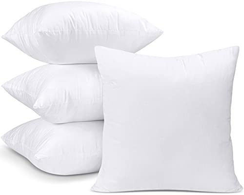 Conjunto de 4 Almofadas de Interior UTOPIA BEDDING 40x40 cm Utopia Bedding - Material de enchimento e acolchoamento - conjunto, almofadas, interior, laváveis, 40x40 cm