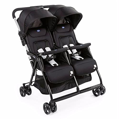 Carrinho de Bebé CHICCO Ohlala Twin Preto Chicco - Carrinhos de bebê - duplo, ultraleve, compacto, homologado