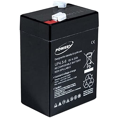 Bateria para Carro Elétrico POWERY 402.001 POWERY - Baterias - 6v, 45ah, 27Wh, lead-acid