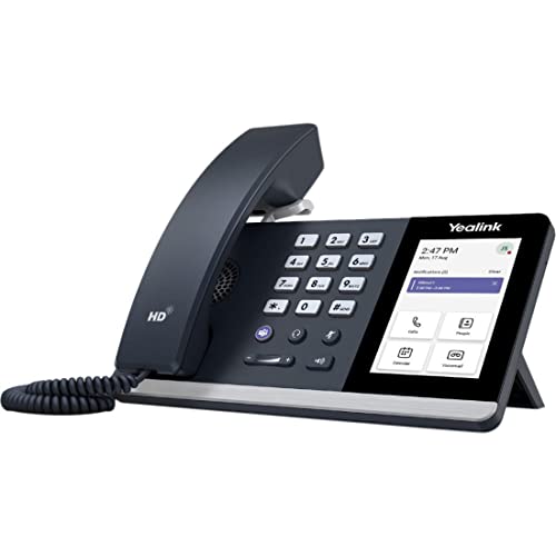 Telefone IP YEALINK MP54-TEAMS Cinzento, Branco Yealink - Telefones com fios - sobremesa, polifónicos, microsoft, 20 teclas