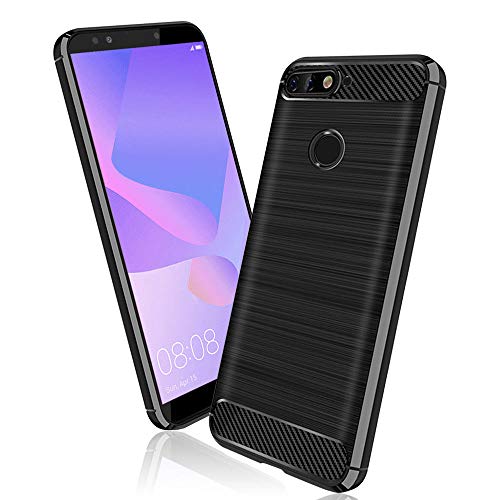Capa Huawei Y6 2018 COPHONE Silicone Preto Cophone - Peças de reposição para telemóveis - silicone, preto, huawei y6 2018