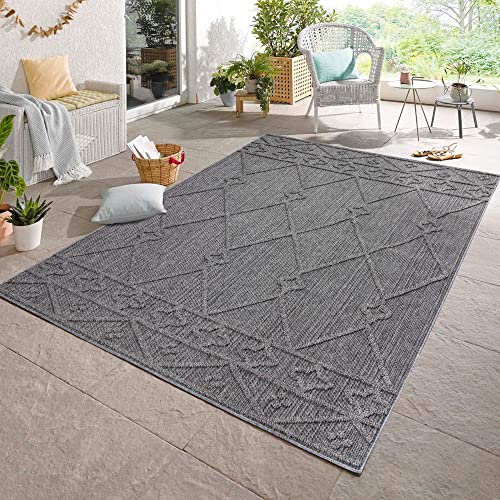 Tapete Decorativo CARPETS SALE 24 (Cinzento - Poliéster - 160x230cm) carpetsale24 - Tapetes - cinzento, poliéster, 160x230cm