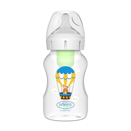 Garrafa de biberão com boquilha larga 330 ml (Recondicionado Como Novo) Dr. Brown's - Biberões - 330 ml, reciclável, plástico, branco