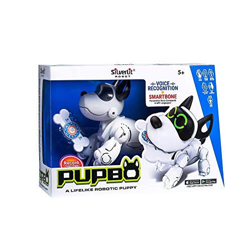 Brinquedo para Cão SILVERLIT 82067 (Branco) SILVERLIT - Brinquedos - robô, aprende, ordens por voz, 12 ordens