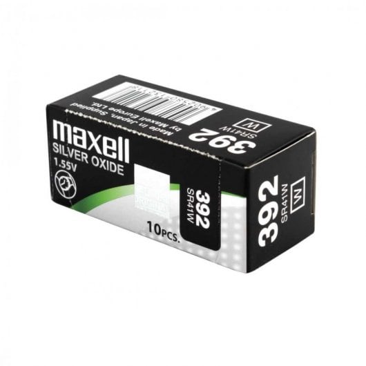 Pilha Recarregável MAXELL 18290800 (1.5 V) Maxell - Baterias - 1.5 V, SR41W, óxido de prata, preto