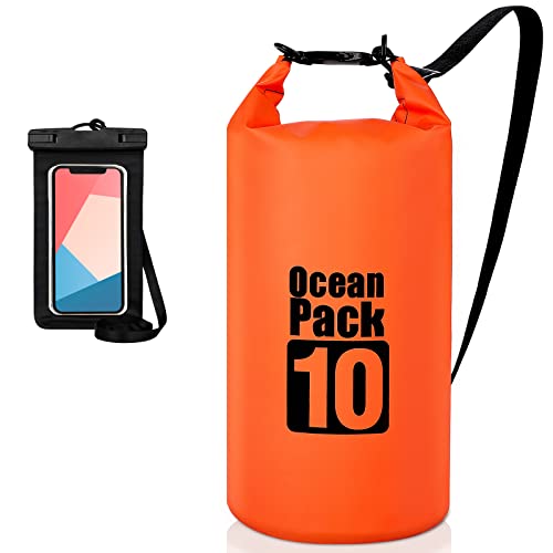 Bolsa Impermeável Coolzon 10 L Laranja Coolzon - Peças de reposição para telemóveis - 10 litros, impermeável, amarelo