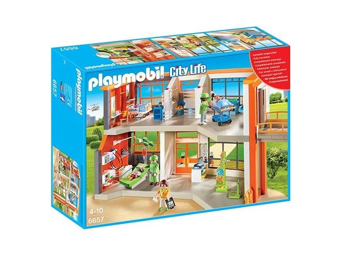 Playmobil City Life 6657 hospital infantil PLAYMOBIL - Conjuntos de brinquedos - hospital infantil, elevador, sala de operações, 5 figuras