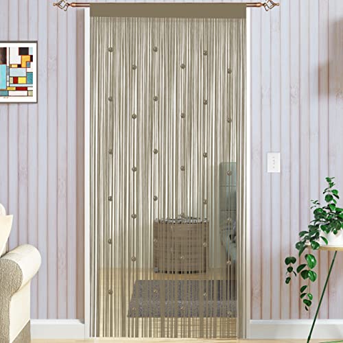 Cortina de Parede TAIYUHOMES (Castanho - Poliéster - 90 x 200 cm) Taiyuhomes - Redes mosquiteiras e telas anti-insetos - castanho, poliéster, 90x200 cm