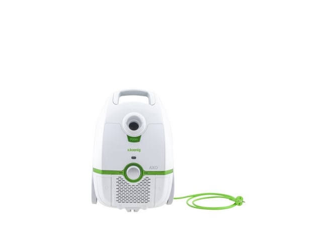 Aspirador com Saco H.KOENIG AXO700 (Saco do pó: 3 L) H.Koenig - Aspiradores - 3 L, secado, verde, alumínio, 76 dB