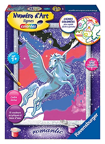 Pintura por Números RAVENSBURGER Medium Pegasus Ravensburger - Materiais de arte e artesanato - pintura, números, tinta à base de água, modelado, quadro