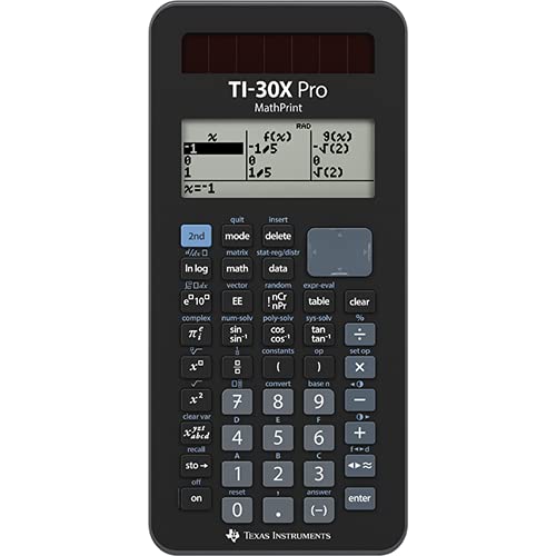 Calculadora Texas Instruments TI-30X PRO MathPrint FC Preto Texas Instruments - Calculadoras - calculadora, pantalla multiview, cálculo numérico, solver, conversões