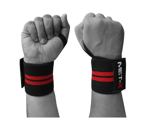 Met-X 0-1-02-01 acessório desportivo para treino de força Met-X - Luvas de levantamento de peso e suportes para as mãos - acessório, treino de força
