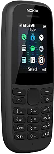 Telemóvel NOKIA 105 (2.4'' - Preto, Vermelho) unlocked - Telemóveis - 2.4 polegadas, preto/vermelho, nokia, sim dupla