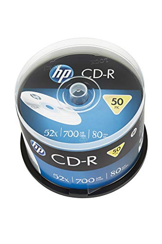 HP CD-R 700MB 52x Cake 50unidades (Consumível Informática e Tel.) HP - Mídias vazias - 700MB, 52x, cd-rom, 50 unidades