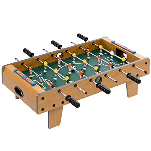 Futebol de mesa HOMCOM | 69 x 36.5 x 22 cm | natural HOMCOM - Mesas de pebolim - futebol, mesa, 69x36.5x22cm, natural